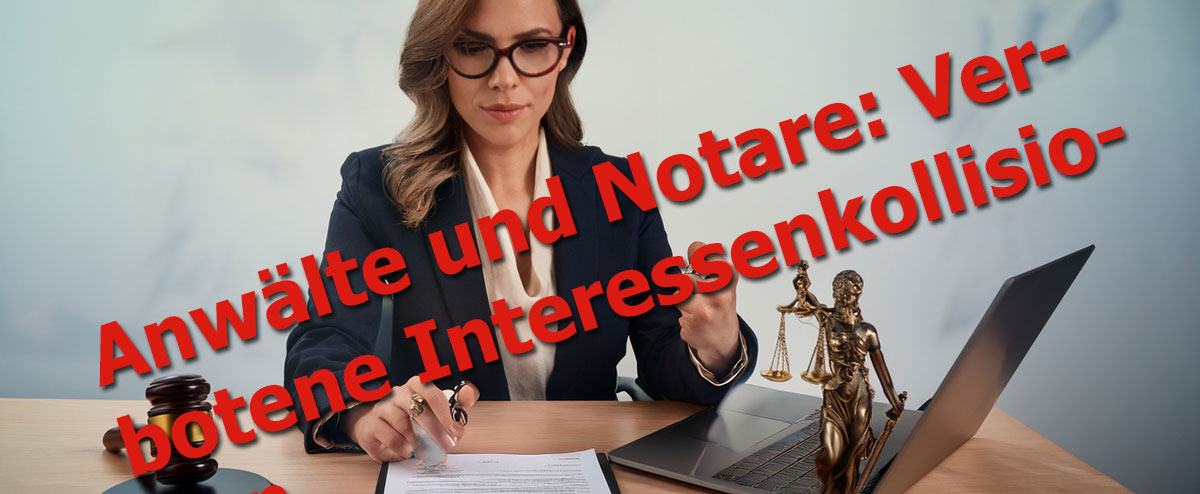 Anwälte und Notare: Verbotene Interessenkollisionen