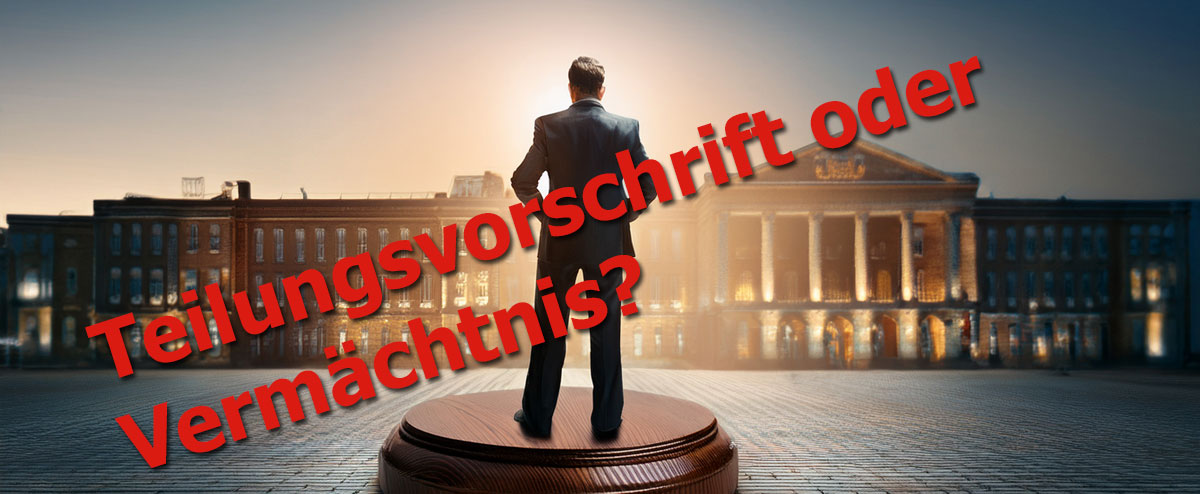 Teilungsvorschrift oder Vermächtnis?